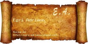 Egri Adrienn névjegykártya